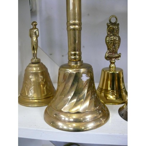 90 - BEAUTIFUL SELECTION OF BRASS AND METAL BELLS