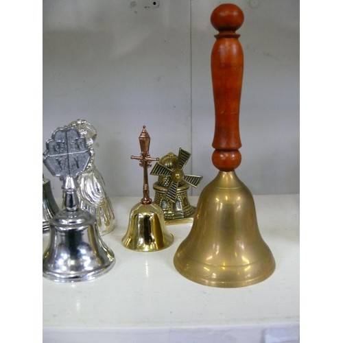 90 - BEAUTIFUL SELECTION OF BRASS AND METAL BELLS