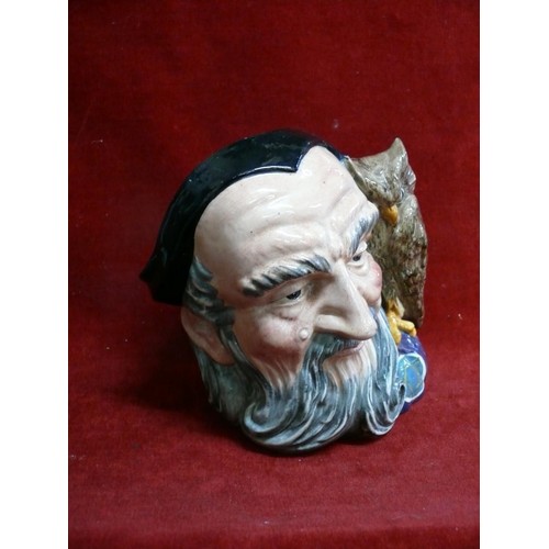 61 - 'MERLIN' D6529 ROYAL DOULTON TOBY JUG, LARGE