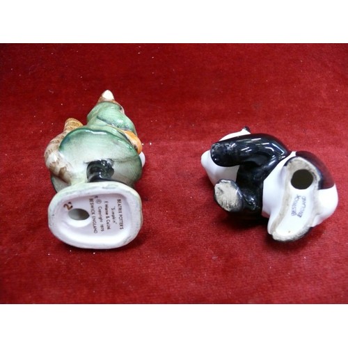 104 - BEATRIX POTTER'S 'SIMPKIN' BESWICK FIGURE AND BESWICK PANDA