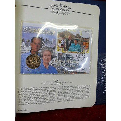 111 - THE QUEEN'S GOLDEN JUBILEE 1952-2002 FOLDER OF  COIN FIRST DAY COVERS AND FOLDER OF PRINCESS DIANA P... 