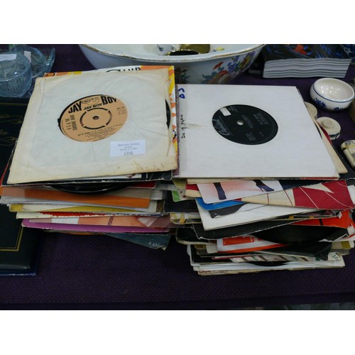 108 - COLLECTION OF SINGLE 45'S RECORDS -  MEL & KIM, BILLY JOEL,  ROXY MUSIC,  JOCELYN BROWN,   CULTURE C... 