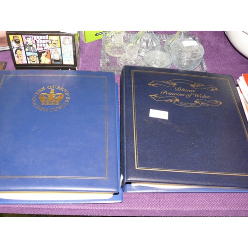 127 - 2 FOLDERS OF THE ROYAL FAMILY FIRST DAY COVERS ELIZABETH AND PHILIP