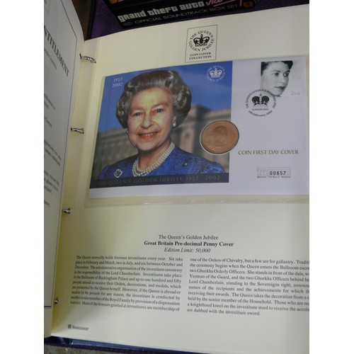 127 - 2 FOLDERS OF THE ROYAL FAMILY FIRST DAY COVERS ELIZABETH AND PHILIP