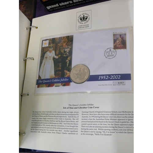 127 - 2 FOLDERS OF THE ROYAL FAMILY FIRST DAY COVERS ELIZABETH AND PHILIP