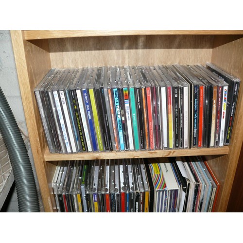 160 - 4 SHELVES OF CDS TO INCUDE MICHAEL JACKSON, KEANE, MUSE, KYLIE, SUPERGRASS, ABBA, DEPECHE MODE ETC