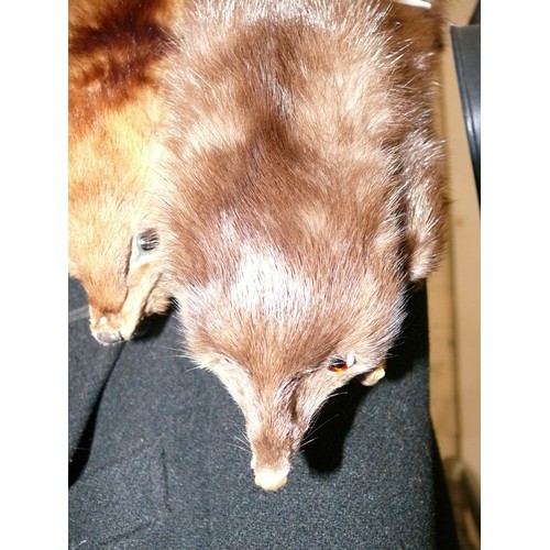 163 - 2 MINK FUR STOLES