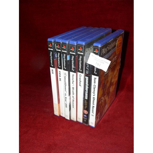 161 - A SELECTION OF PLAYSTATION GAMES TO INCLUDE GHOST RECON, TENCHU, FIFA, SMACKDOWN VS RAW ETC