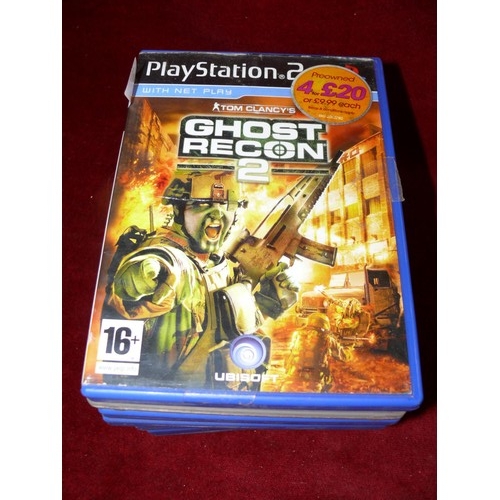 161 - A SELECTION OF PLAYSTATION GAMES TO INCLUDE GHOST RECON, TENCHU, FIFA, SMACKDOWN VS RAW ETC