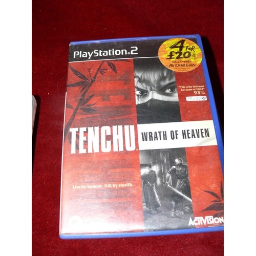 161 - A SELECTION OF PLAYSTATION GAMES TO INCLUDE GHOST RECON, TENCHU, FIFA, SMACKDOWN VS RAW ETC