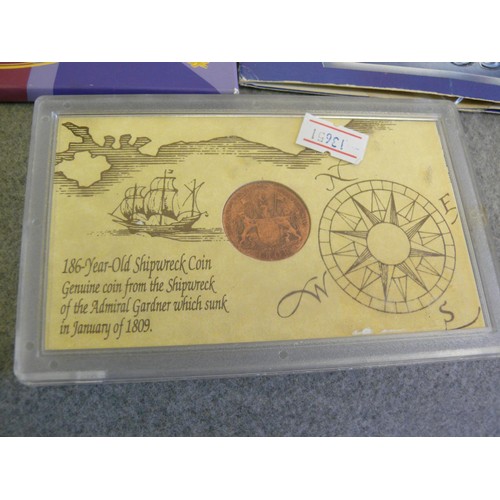 51 - 186 YEAR SHIPWRECK COIN, HEINZ ROYAL MINT UNCIRCULATED COIN COLLECTION 1983 AND 1998 UNITED KINGDOM ... 