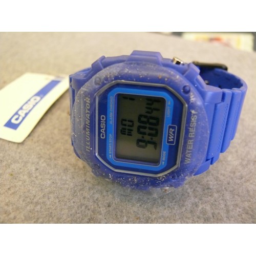 47 - CASIO ILLUMINATOR WATER RESSISTANT DIGITAL WATCH AND A RIGHT TIME WATCH WITH ORIGINAL LEATHER STRAP