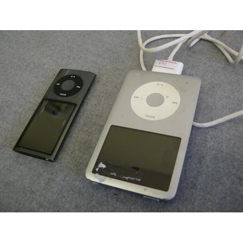 48 - AN 80GB IPOD WITH CHARGING CABLE PLUS A FUTHER IPOD