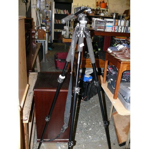 396 - LARGE SWAROVSKI TRIPOD WITH CARRY STRAP