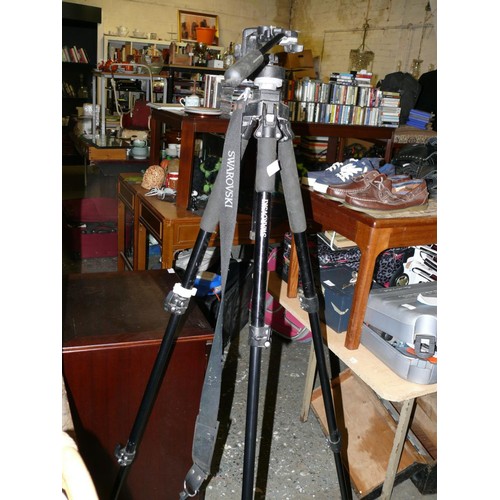 396 - LARGE SWAROVSKI TRIPOD WITH CARRY STRAP