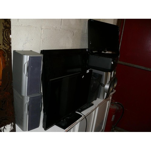 432 - LARGE SELECTION OF ELECTRICAL ITEMS TO INCLUDE TV'S, CANON PRINTER, SPEAKERS ETC