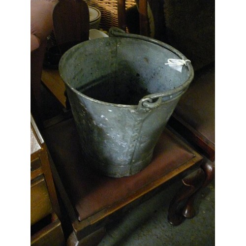 394 - VINTAGE GALVANISED BUCKET