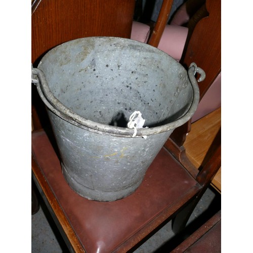 394 - VINTAGE GALVANISED BUCKET