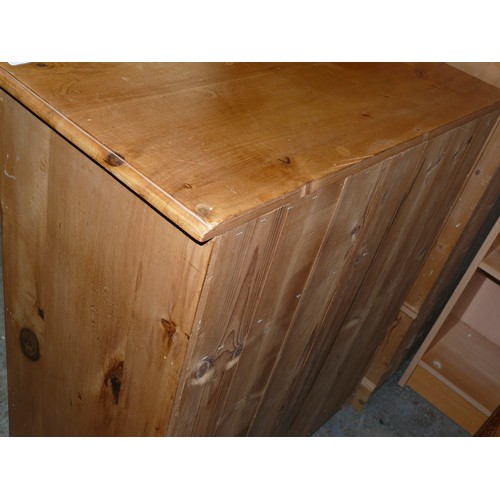 446 - SOLID PINE CHEST OF DRAWERS  2/3