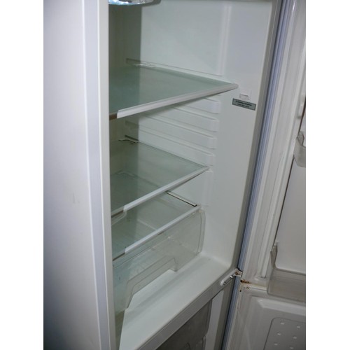 480 - BUSH FRIDGE FREEZER IN WHITE, WORKING