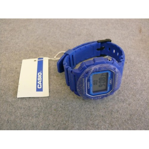 47 - CASIO ILLUMINATOR WATER RESSISTANT DIGITAL WATCH AND A RIGHT TIME WATCH WITH ORIGINAL LEATHER STRAP