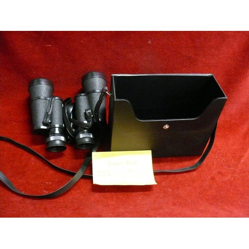 97 - AEROLITE BINOCULARS BY SWIFT WITH CASE AND CERTIFICATE