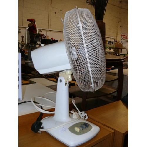 182B - LARGE WHITE DESK FAN