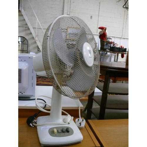 182B - LARGE WHITE DESK FAN