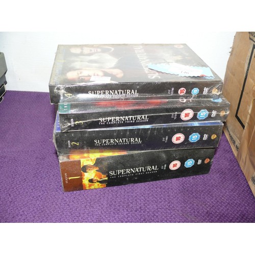 186 - SUPERNATURAL DVD BOX SETS SEASONS 1-4