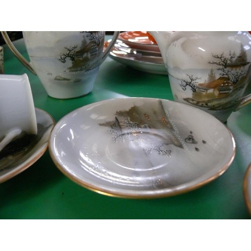 247 - A LOVELY ORIENTAL COFFEE SET