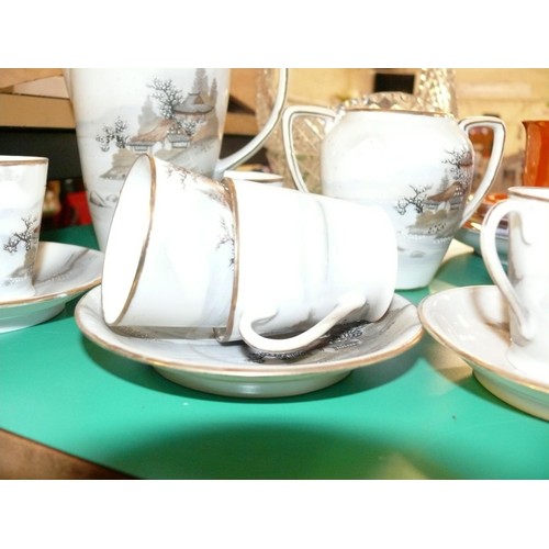 247 - A LOVELY ORIENTAL COFFEE SET