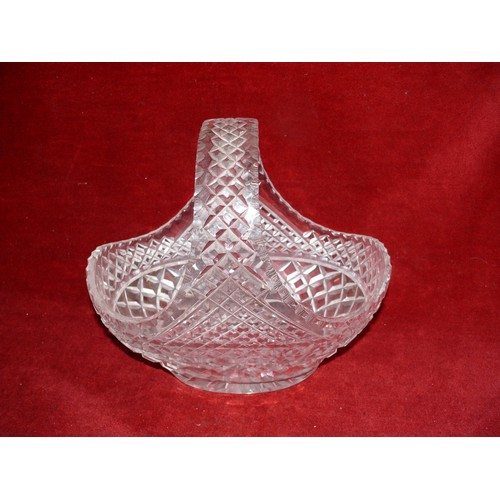 250 - LARGE CRYSTAL BASKET