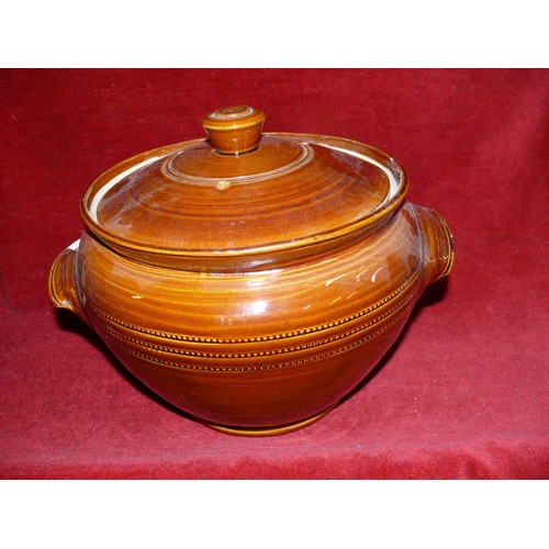 262 - VERY LARGE SALT GLAZED TUREEN