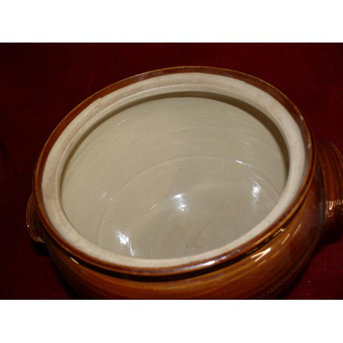 262 - VERY LARGE SALT GLAZED TUREEN