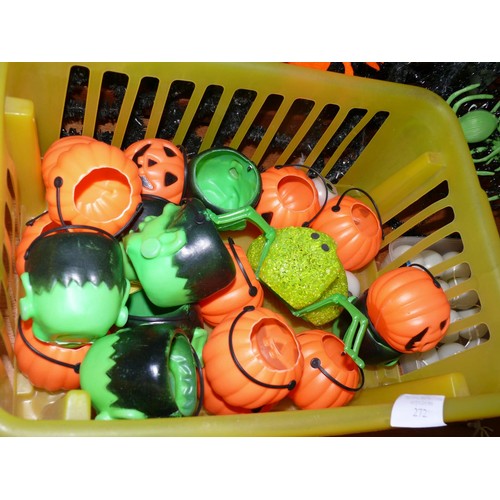 269 - NICE SELECTION OF HALLOWEEN DECORATIONS WITH LIGHT UP EYES AND SPOOKY SOUNDS