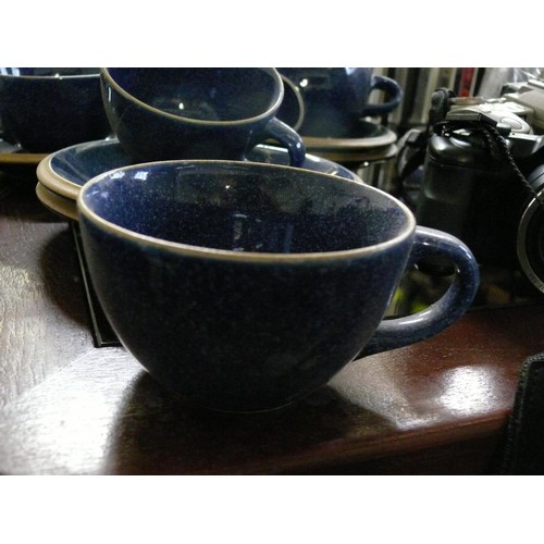 273 - A SET OF COBOLT BLUE KALAHARA SANDS CUPS AND SAUCERS