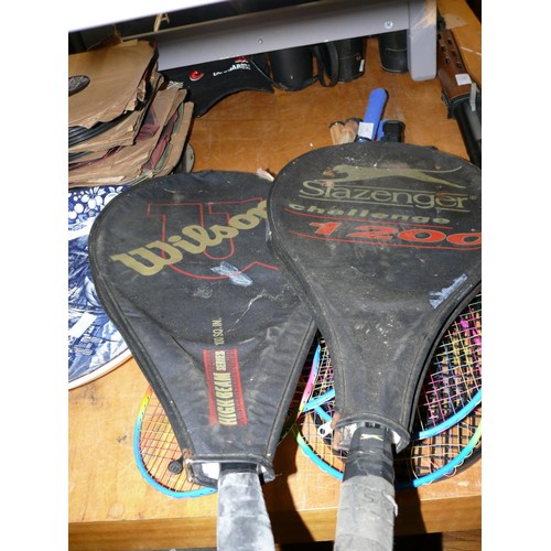 309 - SELECTION OF SQUASH AND TENNIS RACKETS