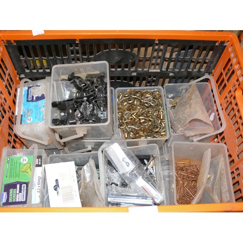 337 - GENERAL HARDWARE, INC MIXED NAILS, TACKS AND FIXINGS. INC BANJO SHELF STUDS, SPRING CLIPS ETC.