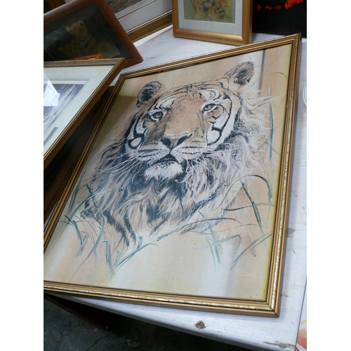 366 - LOVELY COLLECTION OF SERENGETI/WILD ANIMALS FRAMED PRINTS, INC STEPHEN GAYFORD LIMITED EDITION 'EVER... 