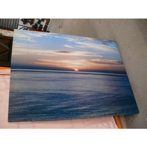 382 - QUANTITY OF CANVAS PAINTING & PRINT WALL ART, SOME VERY LARGE.