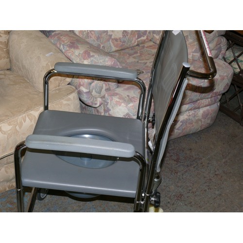 441 - WHEEL CHAIR COMMODE, GOOD CLEAN CONDITION