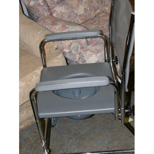 441 - WHEEL CHAIR COMMODE, GOOD CLEAN CONDITION