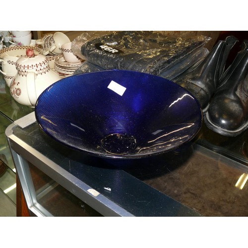 503 - LARGE COBOLT BLUE BOWL