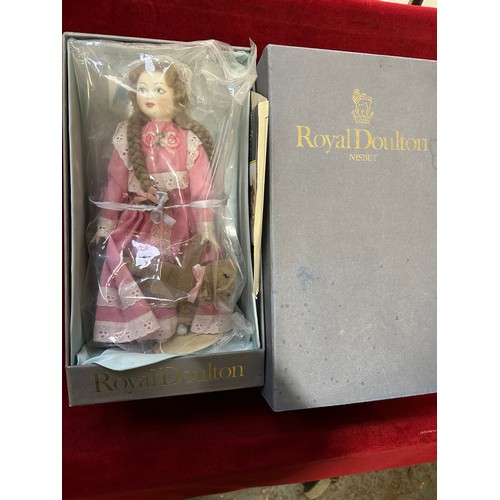 65 - ROYAL DOULTON COLLECTORS DOLL -NISBET - VICTORIAN BIRTHDAY DOLL - WITH PAPERWORK AND ORIGINAL BOX