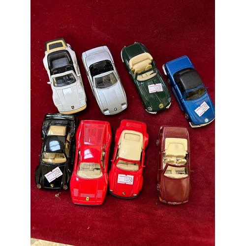 71 - COLLECTION OF 12 DIE CAST SPORTS CARS, FOUR ARE BOXED BY MAISTO INCLUDING PORSCHE 911, JAGUAR XJS, L... 