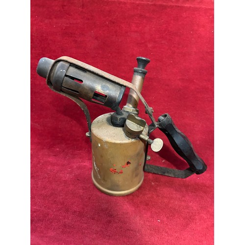 93 - VINTAGE BRASS BLOW TORCH