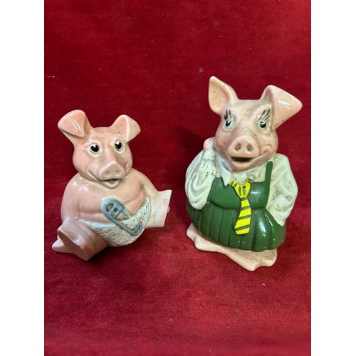 95 - TWO WADE NATWEST CERAMIC PIGGY BANKS