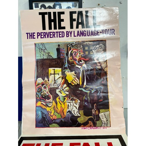 158 - TOUR POSTERS FOR THE FALL INCLUDING THE PERVERTED LANGUAGE TOUR SIGNED BY THE POSTER ARTIST CLAUS CA... 