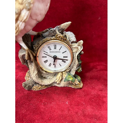 160 - BROOKS & BENTLEY OWL CLOCK