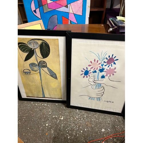 189 - TWO LARGE FRAMED PRINTS BY PICASSO 